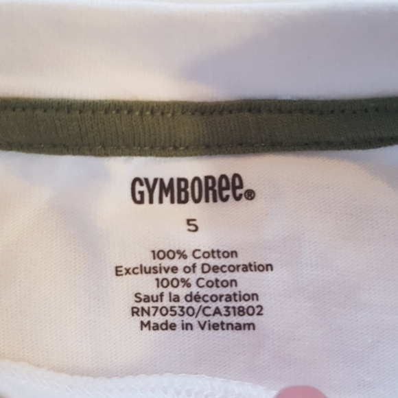 Gymboree boys size 5 crocodile white short sleeve shirt NWT - Picture 3 of 4